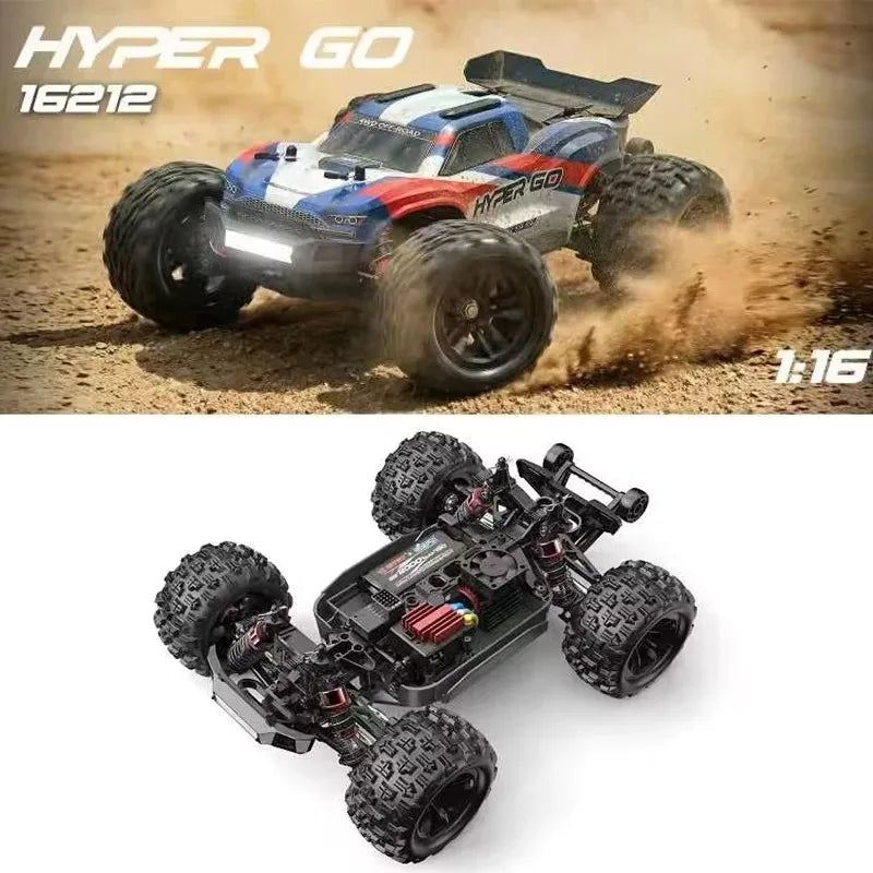 Auto RC MJX Hyper Go 1/16 4WD 16212 16213 16218, Auto da Corsa RC Brushless 60KM/H, Auto Telecomandate 2.4G, Camion Fuoristrada Giocattolo