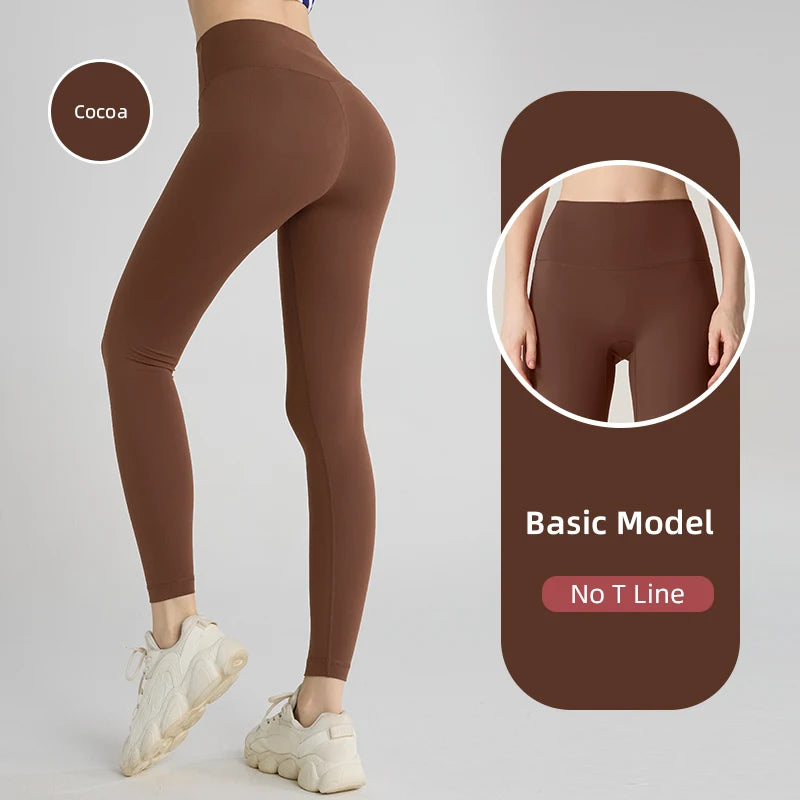 2024 Vendita calda Fitness Allungamenti Leggings femminili a figura intera Pantaloni da corsa Pantaloni da yoga comodi e aderenti Legging da allenamento