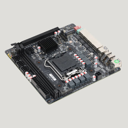 Scheda Madre NAS Mini Vpro YX-C246 a 8 Alloggiamenti 8 SATA 4 LAN 2xDDR4 3xM.2 PCIe x16 LGA1151 Supporta E-2100 E-2200 Core di 8a e 9a Generazione