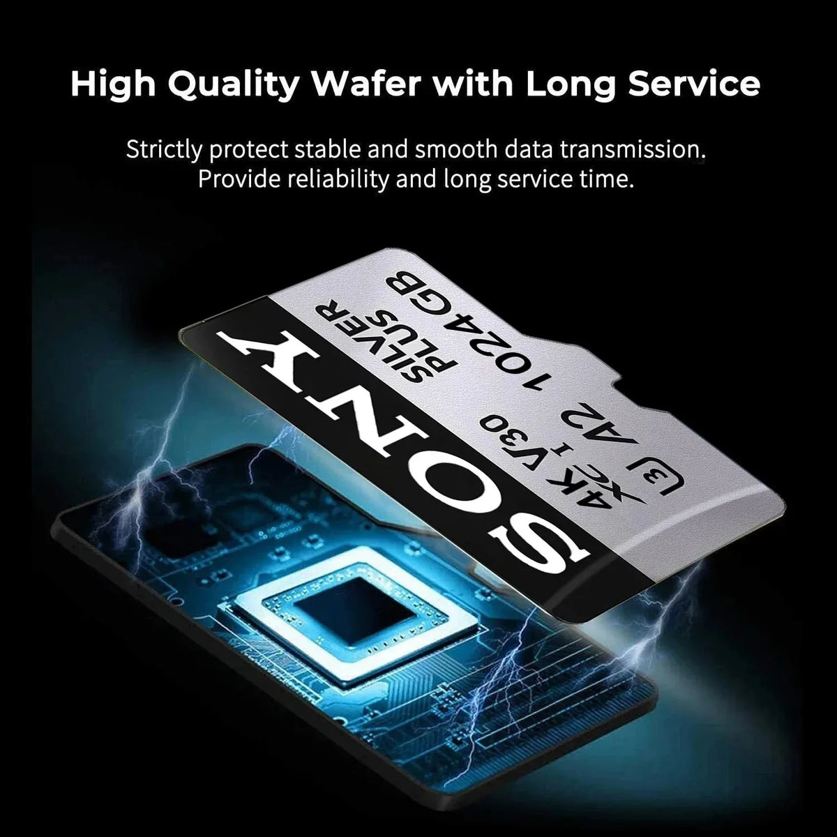 Scheda di memoria originale Sony 128GB 256GB 1024GB 512GB ad alta velocità, facile da trasportare, espansione MicroSD grigia ™   Scheda Flash UHS-I