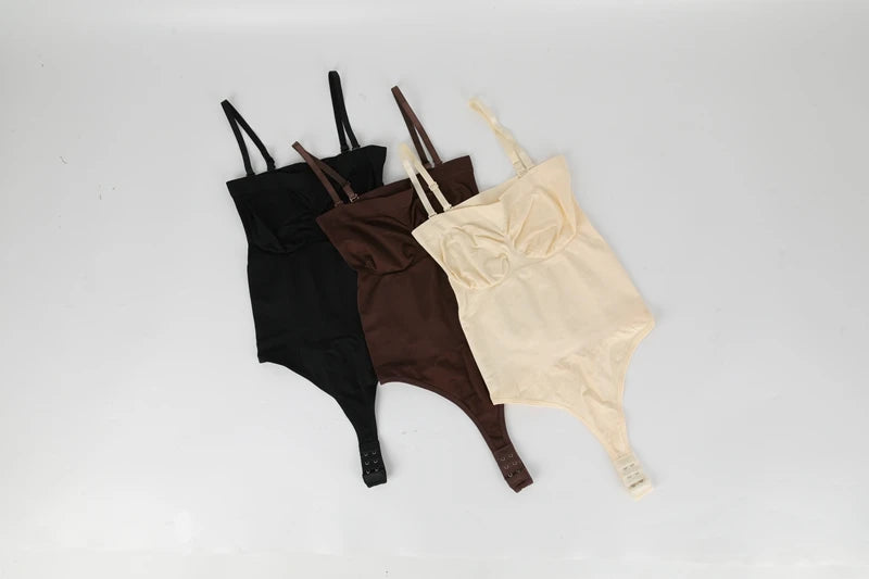 Body senza spalline donna perizoma Shapewear Tummy Control Body Shaper Off spalla top un pezzo vita Trainer intimo Skinny