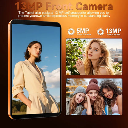 Koomdigi T70Pro Tablet Pc Android 13 10 Inch Tablet 1-Inch Tablet with 24Gb (8+16Gb) Ram and 128Gb Rom + Support 1280X800 Ips Screen Expansion, 4g Calling, 2 2-in-1 Tablet with 4g Support Complete Set with Keyboard