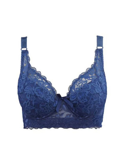 Reggiseno sottile a copertura totale, senza ferretto, regolabile, in pizzo, per taglie forti, copri seno, coppe B C D, reggiseno in pizzo taglie grandi 2028