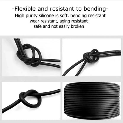 Cavo di alimentazione CA ad alta tensione 2 4 6 8 10 12 14 16 18 AWG Cavo elettrico in silicone Cavo in rame resistente al calore per inverter batteria