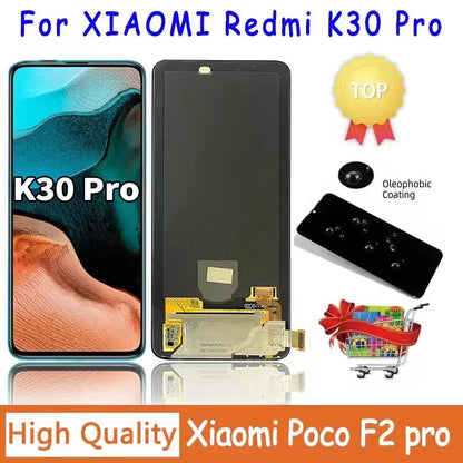 Nuovo Display AMOLED per Xiaomi Redmi K30 Pro, Schermo Touch con Digitalizzatore per Xiaomi Pocophone Poco F2 Pro M2004J11G