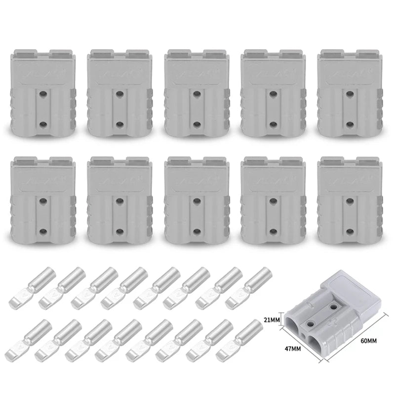 5/10 Pezzi Connettore Rapido 50A per Ricarica Batteria, Adattatore per Moto, Solare, Caravan, Accessori