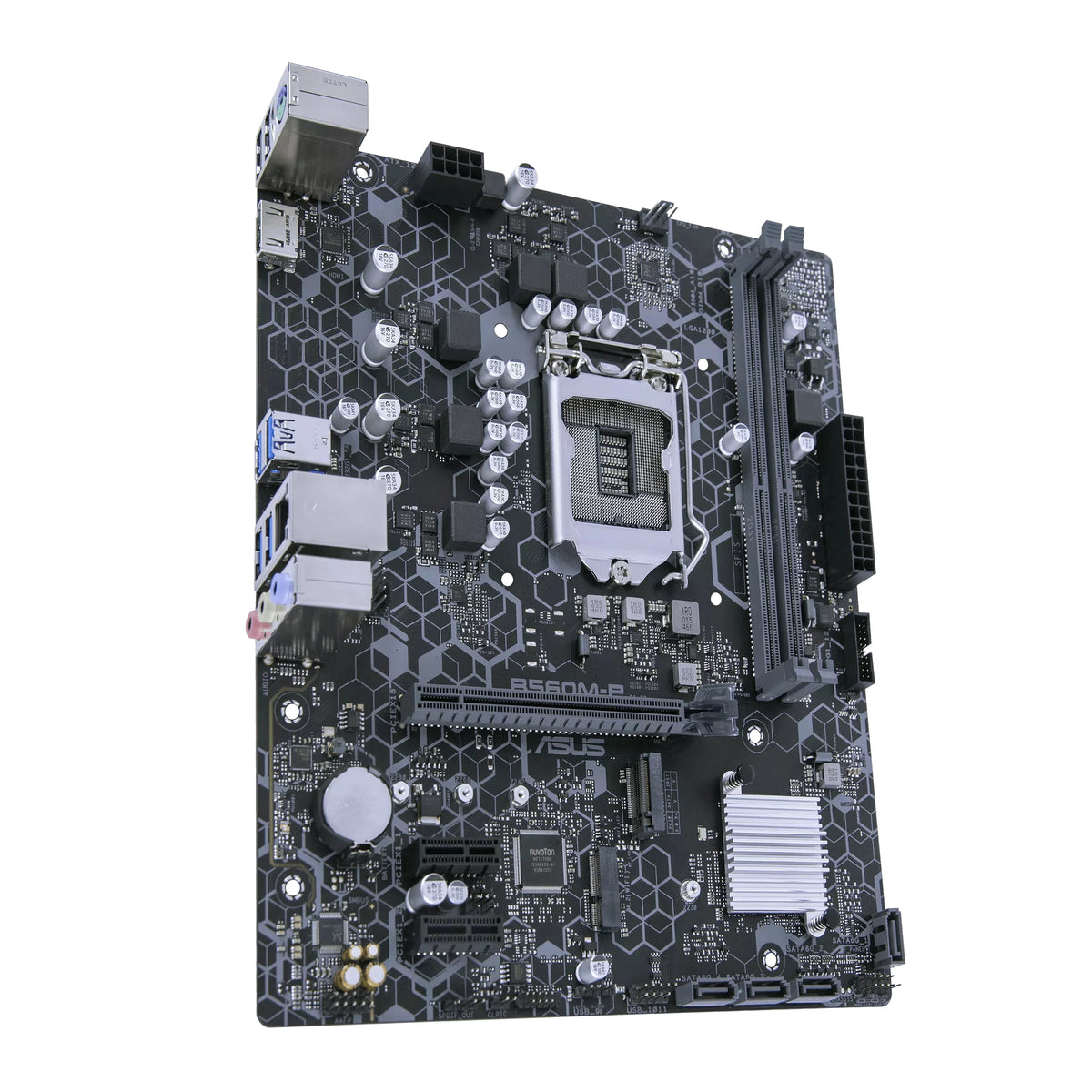 Scheda madre ASUS B560M-P LGA1200 DDR4 Intel B560 con supporto M.2 per CPU Core i3-10100F, Core i3-10300, Core i5-11500, Core i7-10700