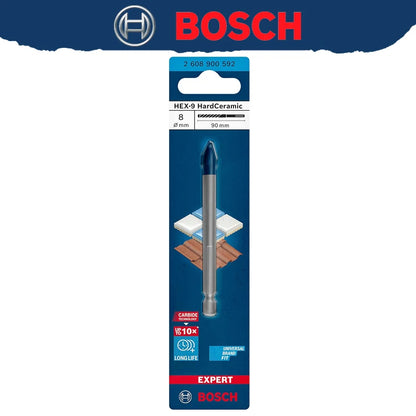 BOSCH EXPERT HEX-9 Punta da trapano in ceramica dura 10X Lunga durata Punta da trapano per pietra in materiale ad alta durezza 2608900590 2608900588