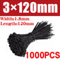 500/1000PCS fascette per cavi in Nylon di plastica fascette per cavi autobloccanti cinghie per cavi regolabili anello di fissaggio fascette per cavi per ufficio a casa