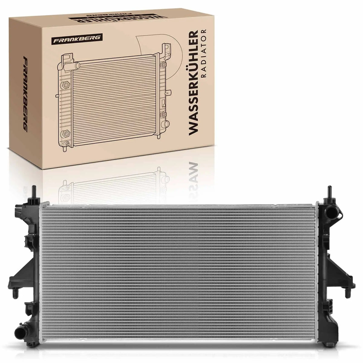 Radiatore Acqua Motore Frankberg 1X per Fiat Ducato Pianale/Telaio 250 2.3L Anno 2006 in poi 606347 1349736080