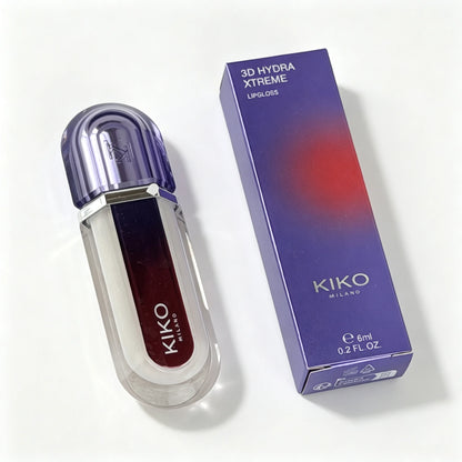 KIKO MILANO Lucidalabbra 3D Hydra Xtreme Edizione Limitata, Volumizzante, Brillantezza Effetto Specchio, Idratante e Nutriente, Non Appiccicoso