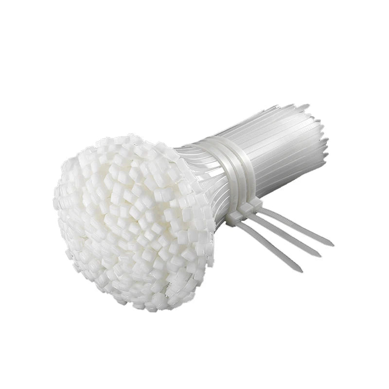 250/1000PCS fascetta in Nylon di plastica autobloccante bianca 3*100 3*150 4*200 fascetta fermacavo anello di fissaggio fascette fascette in Nylon