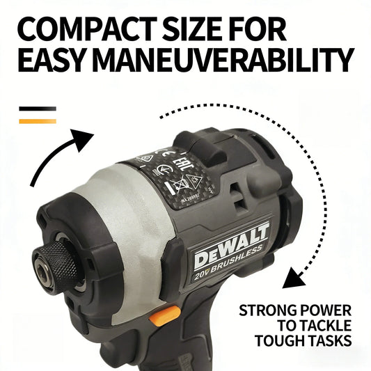 Avvitatore a Impulsi Brushless DeWalt DCF85M: Cacciavite Elettrico Multifunzione e Trapano per Falegnameria a Velocità Variabile