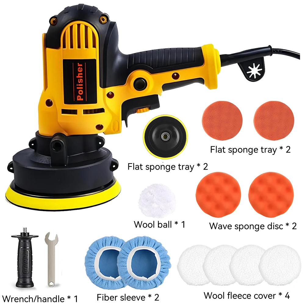 Lucidatrice Rotativa per Auto Podofo 700W, Velocità Variabile Continua, Manico Staccabile, Leggera, Macchina Elettrica per Lucidatura Auto con Kit di Tamponi per Ceratura, Riparazione Vernice, Mobili, Accessori Auto, Utensil