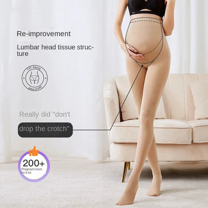 Leggings per gravidanza a vita alta Abiti premaman skinny per donne incinte Leggins lavorati a maglia con supporto per la pancia Pantaloni modellanti per il corpo