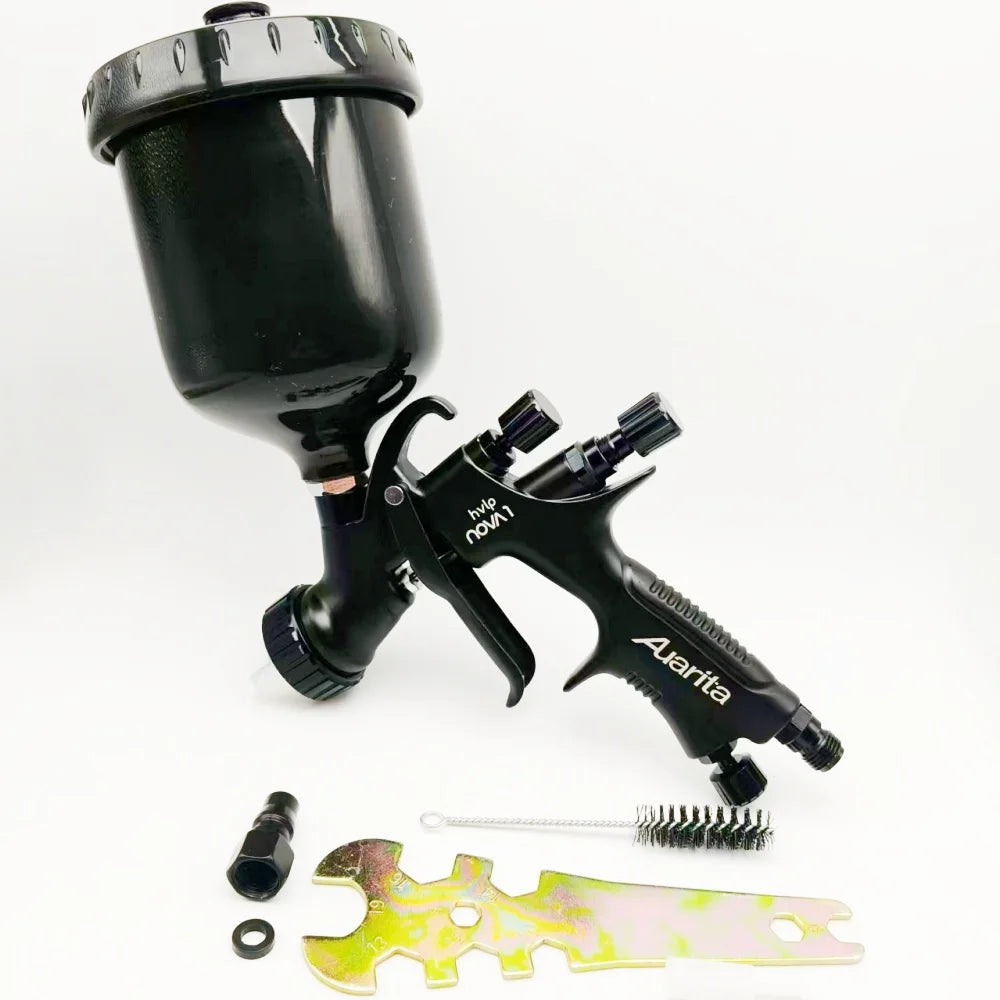 Auarita NOVA 1 HVLP Pistola a spruzzo di alta qualità Pistola a spruzzo per vernice automobilistica Ugello in acciaio inossidabile da 1,3 mm Pistola a spruzzo professionale