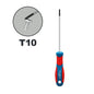 Set di Cacciaviti Torx T8 T10 T15 T20 T25 T27 T30 T40 in Cromo Vanadio con Punta Magnetica Antiruggine, Manico in TPR, Alta Coppia, Utensile a Stella