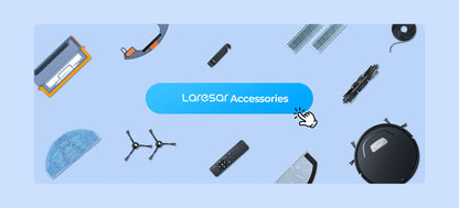 Laresar L20 Robot Aspirapolvere con 5000Pa di Aspirazione, Navigazione LDS, Stazione di Svuotamento Automatico, Controllo Smart APP per Pavimenti e Tappeti