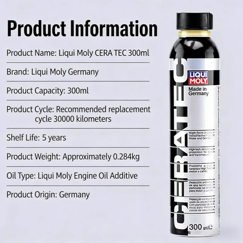 Liqui Moly CeraTec Additivo Ceramico per Olio Motore, Antiusura e Riduttore di Attrito, Protettore per Motori Turbo Auto