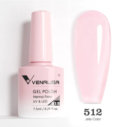 VENALISA Smalto gel per unghie da 7,5 ml Sparkle Glitter Diamante Brillante Colori estivi Semi permanente Soak off Vernice gel per unghie UV LED