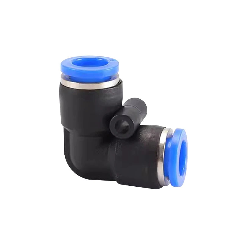 10PCS Raccordo rapido pneumatico PV Gomito da 90 gradi in plastica 4mm 6mm 8mm 10mm Parti dell'aria Tubo Push In Water Connettore rapido