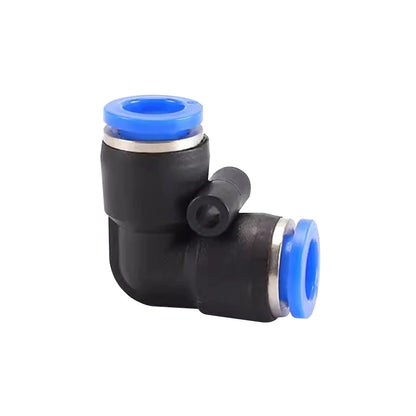 10PCS Raccordo rapido pneumatico PV Gomito da 90 gradi in plastica 4mm 6mm 8mm 10mm Parti dell'aria Tubo Push In Water Connettore rapido
