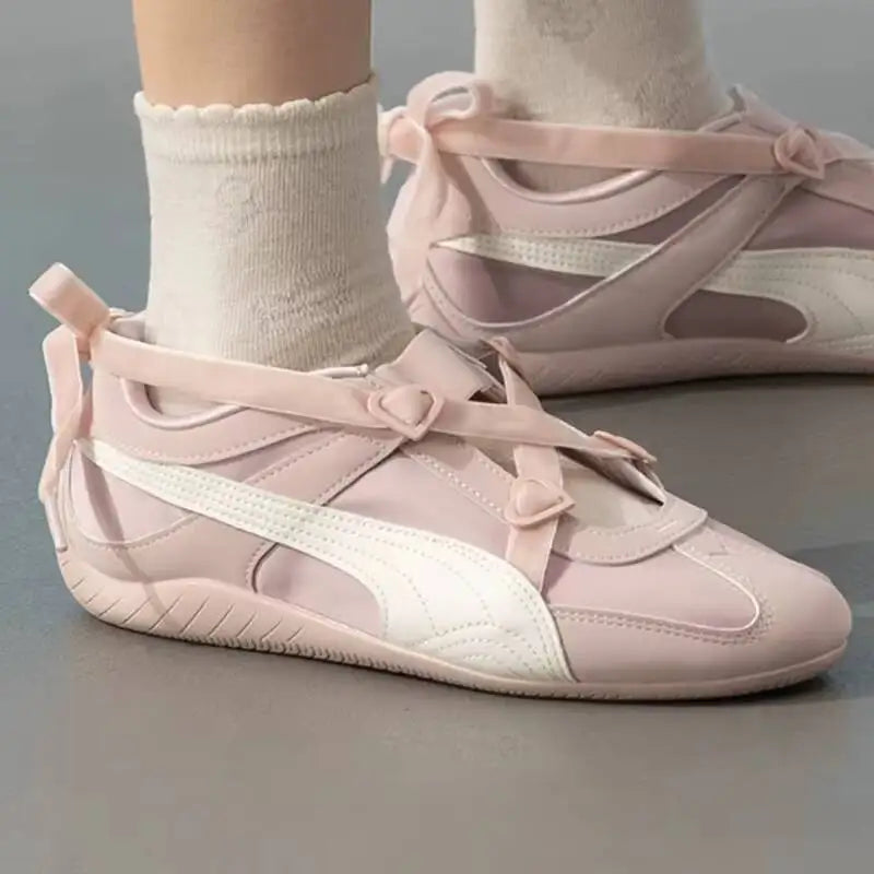 x PUMA The Powerpuff Girls Nuove Sneakers Estive da Donna con Fiocco Decorativo Scarpe Sportive Casual 408102-01