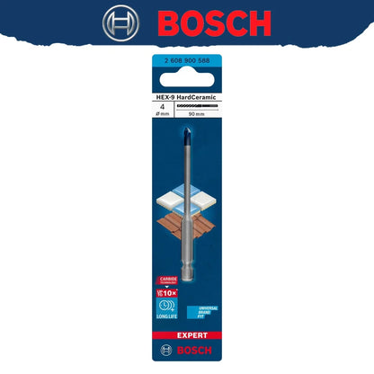 BOSCH EXPERT HEX-9 Punta da trapano in ceramica dura 10X Lunga durata Punta da trapano per pietra in materiale ad alta durezza 2608900590 2608900588