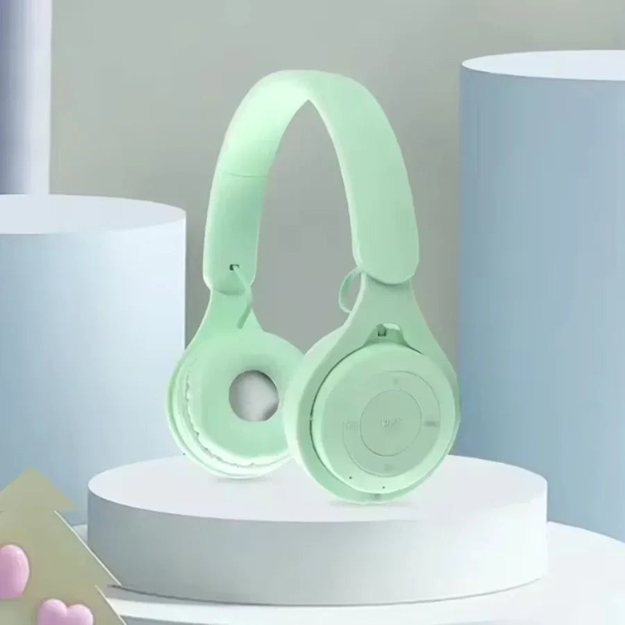Cuffie Bluetooth Hi-Fi Wireless Over-Ear con Microfono e Riduzione del Rumore, Comode per Viaggi e Uso Domestico