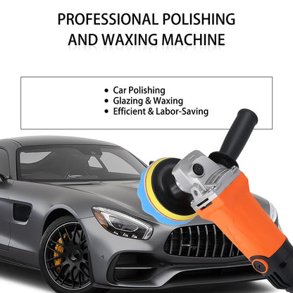 Podofo Lucidatrice Rotativa per Auto 8800RPM 1200W con Velocità Variabile, 6 Livelli di Regolazione della Velocità, Manico Rimovibile, Interruttore di Sicurezza con Blocco per Lucidatura e Ceratura di Auto, Barche, Mobili,