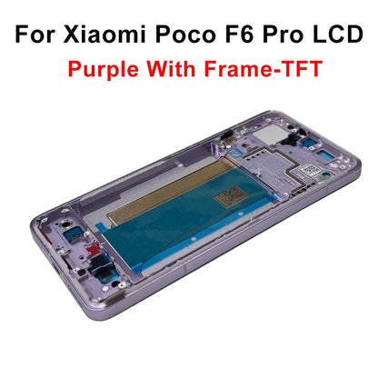 Display OLED da 6,67" per Xiaomi Poco F6 LCD 24069PC21G, schermo touch e digitalizzatore per Poco F6 Pro LCD 23113RKC6G, ricambi di ricambio
