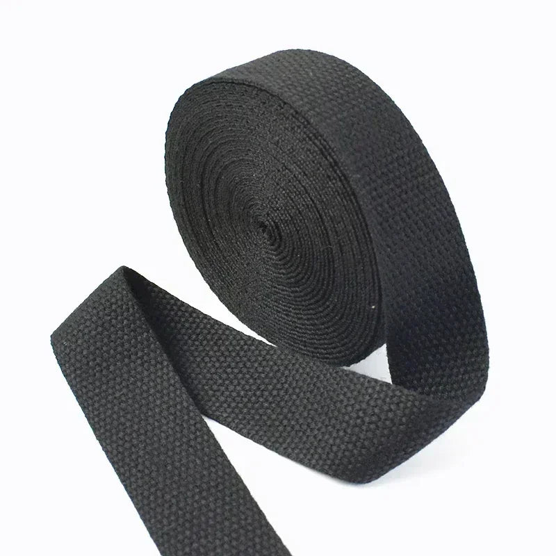 5 Metri 1.3mm 20-50mm Cotone Tessuti Nastro per Borsa Cinghia Zaino Etichetta Nastro Fascia Vestiti Bias Vincolante Accessori Per Cucire FAI DA TE