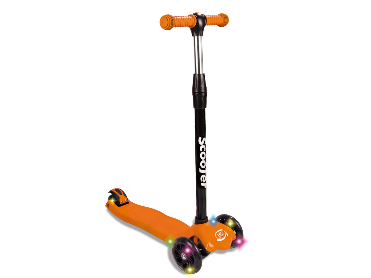 Monopattino 3 ruote 120/80 Portata max 50 kg Monopattino da Città Rosso/Blu/Arancione/Verde Altezza Regolabile Freestyle Pedal Scooter