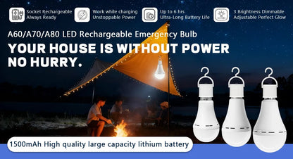 1-10 pezzi lampadina a LED ricaricabile AC100-240V E27 7W 9W 12W lampadina di emergenza per energia domestica campeggio esterno portico lampade da giardino