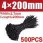 500/1000PCS fascette per cavi in Nylon di plastica fascette per cavi autobloccanti cinghie per cavi regolabili anello di fissaggio fascette per cavi per ufficio a casa