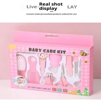 Set di 13 Pezzi per la Cura del Bambino, Kit Portatile per Toelettatura e Cura delle Unghie