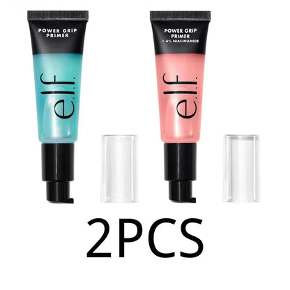 Balsamo labbra alla frutta Elf, nuovo, balsamo labbra e guance a doppio uso, fard liquido in polvere, fondotinta liquido satinato e primer verde e rosa, cosmetici