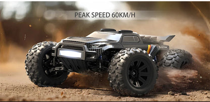 Local+ HYPER GO MJX 12212 1:12 18208 1:18 Monster Truck RC Elettrico a Quattro Ruote Motrici 3S ad Alta Velocità con Motore Brushless, Auto RC Fuoristrada 4x4 con Spedizione Locale in 24h dall'UE