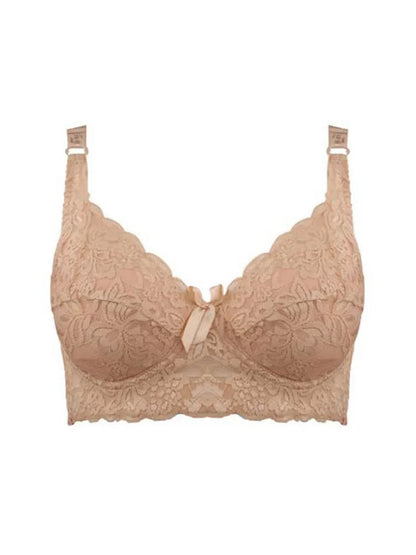 Reggiseno sottile a copertura totale, senza ferretto, regolabile, in pizzo, per taglie forti, copri seno, coppe B C D, reggiseno in pizzo taglie grandi 2028