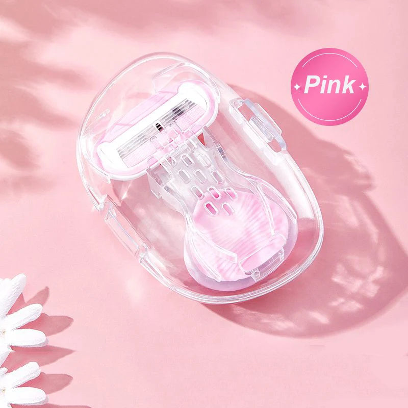 Mini portatile piccolo guscio epilatore coltello da barba depilazione rasoio da donna