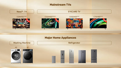 TV QLED Full HD Coocaa 40" – Google Cast integrato, 60Hz, HDR10 & HLG, Dolby Audio, Bluetooth 5.1, Qyocare 5.0 Anti Luce Blu, senza sfarfallio, 2 porte HDMI e 2 porte USB, luminosità 200 cd/m², rapporto di contrasto 5000:
