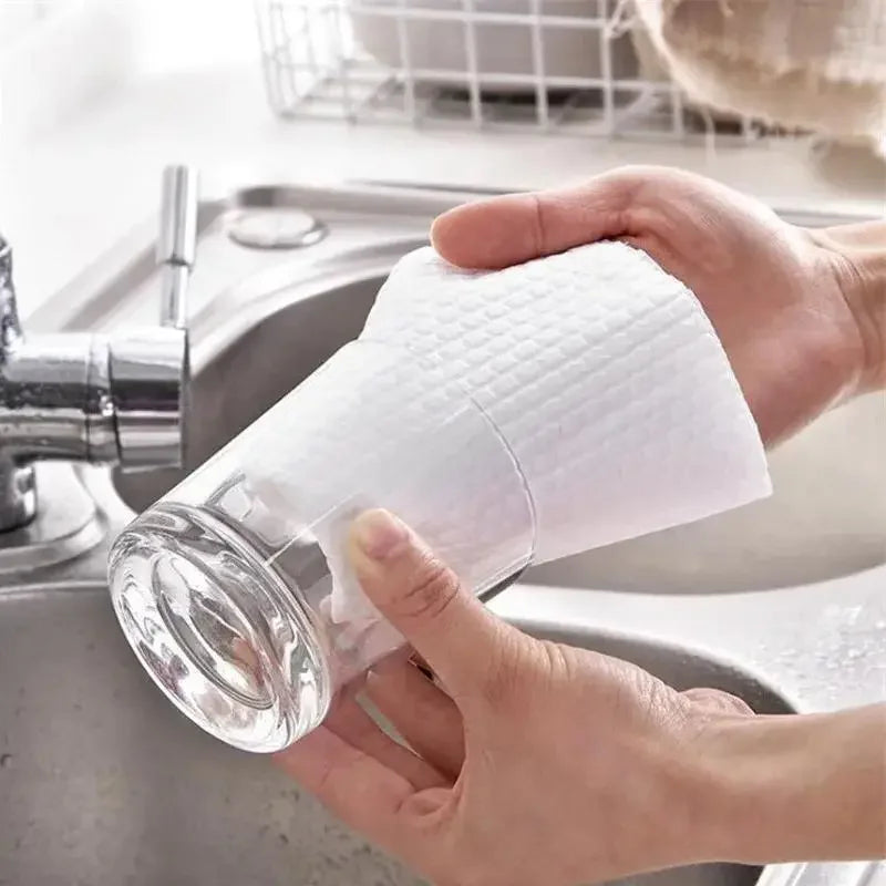 500/50pcs Cucina Riutilizzabile Stracci Usa E Getta Panni di Pulizia Non Tessuti Lavaggio Strofinacci Straccio Asciugamani di Stoffa Pad Antiaderente