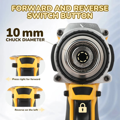 '2026 Nuovo!' DEWALT DCD805 Trapano Avvitatore a Impatto Elettrico Compatto Senza Spazzole, Utensile Elettrico per Batteria al Litio 20V