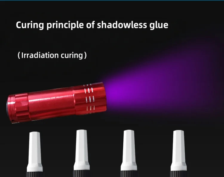 Adesivo UV Kafuter K-300 K-302 K-303 K-306, Colla Trasparente per Vetro, Acrilico e Cristallo, per Riparazioni Fai-da-Te, 50g