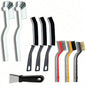 Set di 8/9 Spazzole per Pulizia Fessure, Accessori Multiuso a Setole Rigide per Cucina, Bagno, Angoli, Fughe, Lavandino