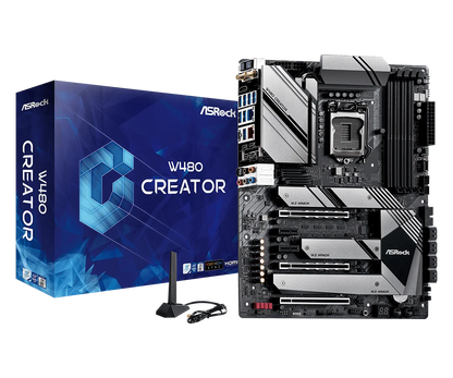 Scheda madre ASRock W480 Creator ATX Intel W480 LGA1200 DDR4 SATA3 WIFI HDMI SPDIF Audio NUOVO per 10/11th Processori Intel Core
