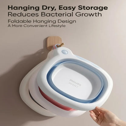Philips Avent Vaschetta Pieghevole Antibatterica per il Bagnetto del Bambino 4,5L Vaschetta Portatile Resistente alle Cadute per il Bagnetto dei Neonati
