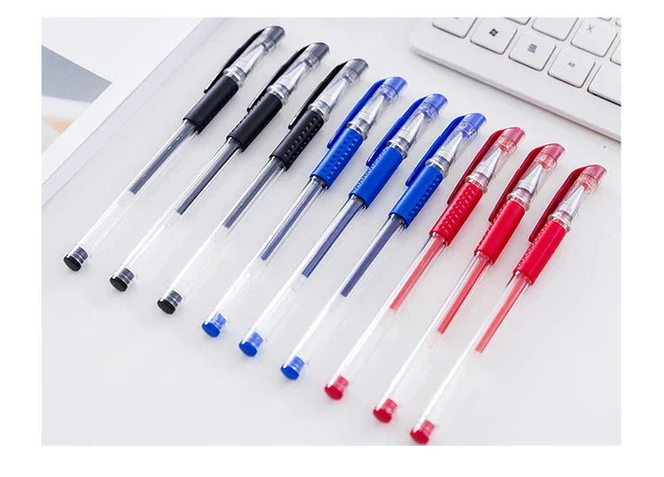 20/50 pezzi Penne gel Set Nero Blu Rosso Ricarica Gel Forniture scolastiche e per ufficio Cancelleria accessori kawaii cancelleria penne carine