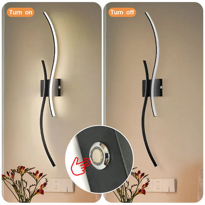 Lampade da parete a LED con batteria ricaricabile senza fili Sconce da parete per camera da letto Luci da parete dimmerabili touch 3CCT con corridoio telecomandato