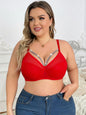 Intimo da donna taglie forti con mezza coppa pull up e design anti-cedimento in tinta unita adatto per donne grassocce XL-XXL HR2488